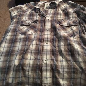 Aeropostale plaid button down